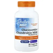 【iHerb】Doctor's Best, 含 OptiMSM® BioCell Collagen® 的葡萄糖胺軟骨素 MSM + 透明質酸，150 粒素食膠囊