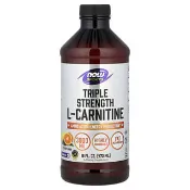 【iHerb】NOW Foods, 運動，左旋肉鹼，三倍強度，柑橘味，16 液量盎司（473 毫升）