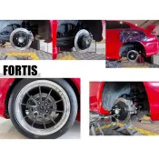 超級團隊S.T.G 三菱 LANCER FORTIS 後 加大碟 325MM 煞車盤 劃線 碟盤 實車