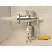 緹娜嚴選 tinaestore 【絞肉機-手動-鋁合金-5號(台夾式)】家用絞肉機 手搖灌香腸機 灌腸工具 送長漏斗(14.5*20,進料口徑7*7,出肉板孔徑4.5cm)-8001015