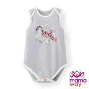 【Mamaway媽媽餵】 BABY 迪士尼Q彈棉質無袖包屁衣-跳跳虎 (寶寶包屁衣、嬰兒連身衣)