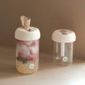 【AKS】吸管嚕嚕塑膠杯 500ml