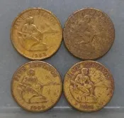 幣267 菲律賓1963.64.66年5分硬幣 共4枚