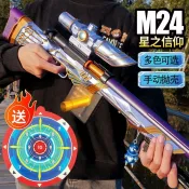 【Toy Lab】 m24狙擊槍 星之信仰 可拋殼 塑膠 軟彈槍  98k 男孩玩具槍 awm
