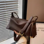 喜挖2店 ins斜後背包包女2026新款潮時尚復古餃子包小眾質感單肩腋下包