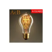 (店+)[ACB照明] E27 A19 /A60鎢絲燈泡 110V 40W 琥珀色玻璃 工業風 復古裝飾 吊燈 酒吧 店面