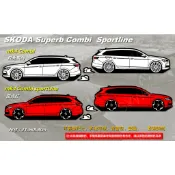 防水 貼紙 skoda mk4 superb combi sedan sportline 反光貼 客製 車身貼 車窗貼