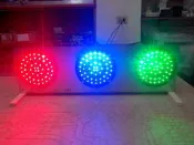 (星光閃閃)三色爆閃燈LED爆閃燈 檳榔燈 LED孔雀燈 LED招牌 檳榔攤專用紅綠燈(超亮)圓RGB