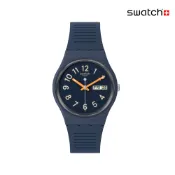 Swatch TRENDY LINES AT NIGHT 經典手錶 SO28I700 (34mm)【官方旗艦店】
