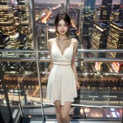 V領性感洋裝 低胸洋裝夜店宴會韓版顯瘦吊帶緊身傘擺洋裝