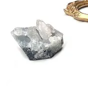 天然原礦鑽石x砂糖小魚眼石 家居 辦公室 療癒 擺件 可消磁小飾品