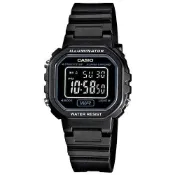 【CASIO】小巧方形復古電子錶-黑(LA-20WH-1B)正版宏崑公司貨