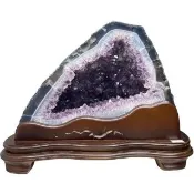 【恬芯晶品】11.85kg精選巴西金型紫水晶洞新居財位擺設OK38(紫鈦晶晶洞開運招財招貴人開業財位新春禮物)