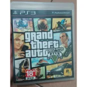 PS3 俠盜獵車手 GTA5 罪惡都市 含說明書地圖 下載卡 中文版 可以遊玩