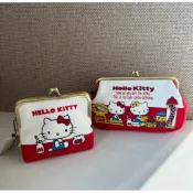 在台現貨 日本限定 HELLO KITTY 昭和懷舊 日式長型刺繡收納啪包 筆袋 化妝包 方型收納包 正版三麗鷗
