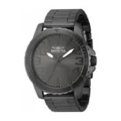 INVICTA 英威塔 簡約經典款 鐵灰色系 不鏽鋼錶帶 45mm 男錶(46305)