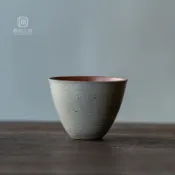 老巖泥灰陶釉茶杯 復古聞香杯 功夫茶具 陶瓷主人杯 家用品茗杯 泡茶碗