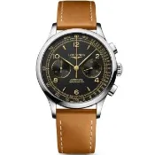 【LONGINES 浪琴】Record 開創者天文台認證三眼計時機械錶-40mm(L2.921.4.56.2)