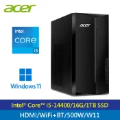 【三井3C購物網】【Acer 宏碁】Aspire TC-1785 i5-14400/16G/1TB 桌上型電腦