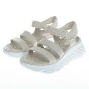 【SKECHERS】女鞋 健走系列涼拖鞋 MAX CUSHIONING FOAMIES(111126NAT)