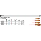 (店+)【KING TONY 金統立】專業級工具 米字耐電壓起子 No.1 x 100mm KT14780104
