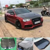 適用于奧迪A5 B8碳纖維機蓋引擎蓋S5改裝RS5敞篷發動機頭蓋大包圍