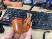【萬禾】168元！！石楠木軍插大彎鬥手工實木鬥男士具便攜
