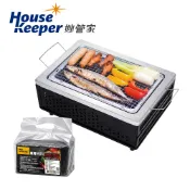 妙管家低碳摺疊式烤肉架+環保椰炭1.2kg  (中秋 BBQ烤肉爐 燒烤 易收納)