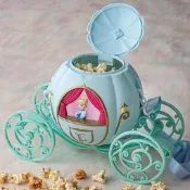【絕版品】迪士尼系列灰姑娘 Cinderella 仙杜瑞拉 仙杜麗拉 灰姑娘 爆米花 桶 置物桶 收納桶 南瓜馬車