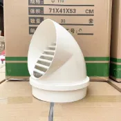 臺灣出貨 台灣發貨 PVC外牆風帽出風口一體式通風罩 透氣帽衛生間排氣孔罩 油煙機風帽