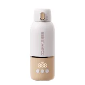 (店+)【BEBE Amico】不鏽鋼智能溫控恆溫溫奶/保溫瓶350ml(溫奶器/調乳器/泡奶神器)
