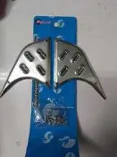 KISS 五代勁戰 鋁金屬防滑踏板 前面 銀色