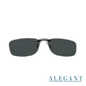 ALEGANT太空灰鋁鎂合金夾式結構寶麗來偏光太陽眼鏡│UV400墨鏡│太陽眼鏡夾片│外掛夾式鏡片│近視可戴外掛式墨鏡