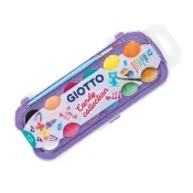 【GIOTTO】糖果系水彩粉餅12色(顏料 固體水彩 美術用品 固體水彩 塊狀水彩 固態水彩 12色 兒童水彩)