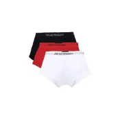 (店+)【EMPORIO ARMANI】阿瑪尼 徽標logo印花四角褲平角內褲 男款 3條裝