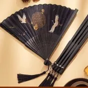 【廠家精選】純色摺扇男鐵不鏽鋼扇炫酷練功扇。身扇子骨扇古風霸氣摺扇金屬骨