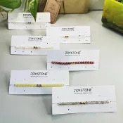 金旺旺手串金珠好運x輕寶石選6款 紅紋石 白水晶 珍珠貝 彈性手圍