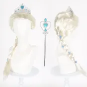 ⭐臺灣出貨-免運⭐愛莎公主cos假髮 冰雪奇緣艾莎辮子Elsa公主款萬聖節裝扮假髮辮子 09FX