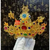 【天藝佛具坊】柳絲水鑽 五佛帽 伍佛帽 地藏王菩薩 清水祖師 觀世音菩薩 觀音 神明帽 神帽 神明用品