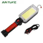 貓與鼠百貨店 LED工作燈便攜式手電筒磁鐵鉤野營燈USB COB可充電18650手電筒
