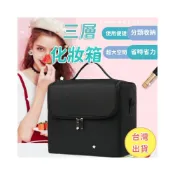 (店+)化妝品收納箱專業化妝箱帆布化妝箱美甲美睫跟妝包手提化妝包手提化妝箱彩妝箱美髮工具箱美容化妝箱美甲收納箱美甲箱手提式化妝箱