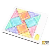 消失的面積-正方形  木製拼圖 益智拼圖 數資班輔助教材 美勞DIY材料包 創意兒童教材【魁風小舖】