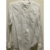 無印良品 M號牛仔白色襯衫