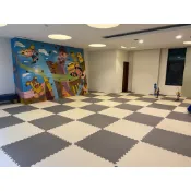 【方格子地墊】100×100×4cm 台灣製｜4cm加厚隔音防震地墊｜EVA拼接地墊｜兒童遊戲墊／居家運動墊／跆拳道墊