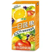 波蜜 一日蔬果100%蘋果柳橙蔬果汁 160ml x 6【萬家福】