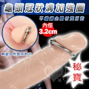 春天玩具 不鏽鋼龜頭冠狀溝加強圈 - 入珠環 內徑3.2cm