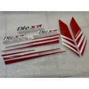 Dio 斜板用 二代霧紅麵線車貼 一組10張