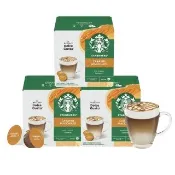 【NESCAFE Dolce Gusto】STARBUCKS 星巴克焦糖瑪奇朵咖啡膠囊12顆x3盒(適用雀巢多趣酷思咖啡機)