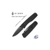 (店+)Kizer - Aegis 大馬士革鋼折疊刀 / 輕量化G10柄 V3774A2 詮國
