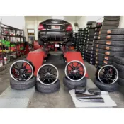 沃克國際-Benz W204 C250 OEMAMGGT鑄造鋁圈+碳纖維鏡殼+碳纖維後保桿定風翼